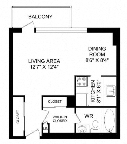 Floor plan layout diagram for SD